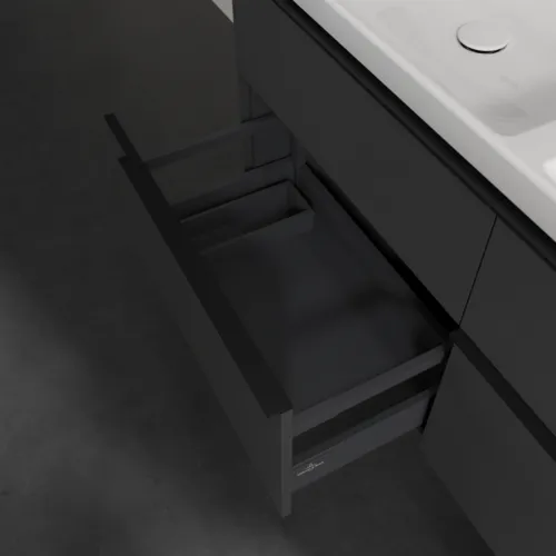 Bild von VILLEROY BOCH Subway 3.0 Waschbeckenunterschrank, 4 Auszüge, 1272 x 576 x 478 mm, Graphite #C56801VR