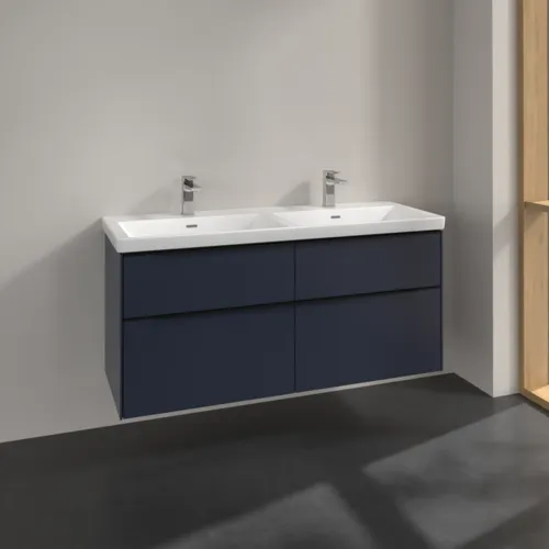 Bild von VILLEROY BOCH Subway 3.0 Waschbeckenunterschrank, 4 Auszüge, 1272 x 576 x 478 mm, Marine Blue #C56801VQ