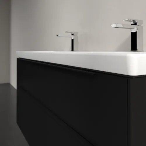 Bild von VILLEROY BOCH Subway 3.0 Waschbeckenunterschrank, 4 Auszüge, 1272 x 576 x 478 mm, Volcano Black #C56801VL