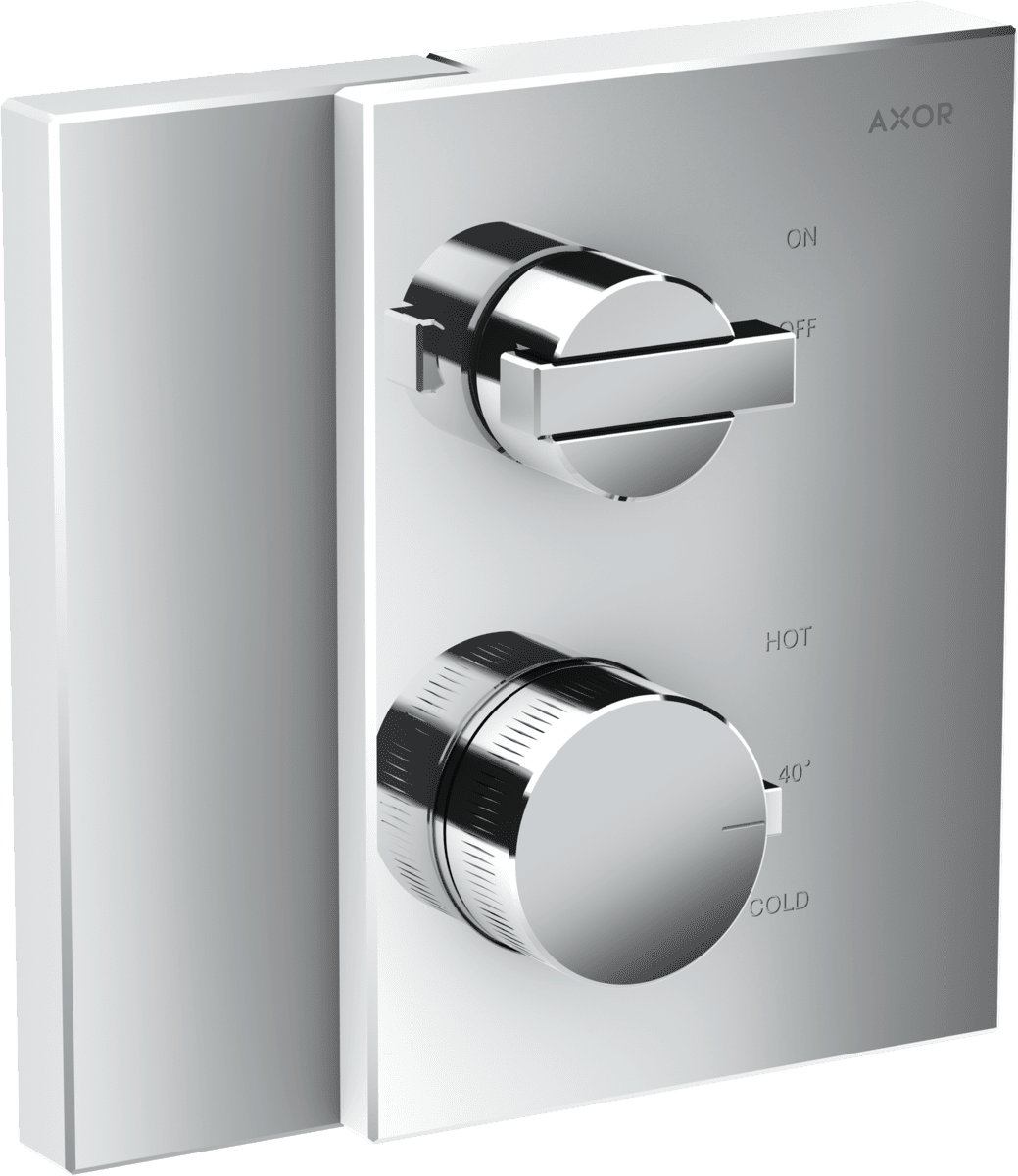 Bild von HANSGROHE AXOR Edge Thermostat Unterputz mit Absperrventil #46750000 - Chrom