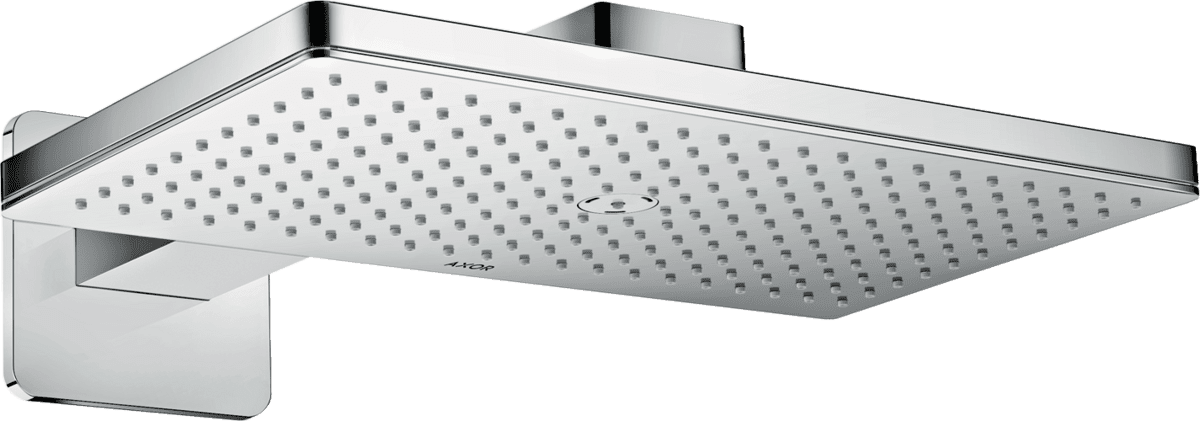 Bild von HANSGROHE AXOR ShowerSolutions Kopfbrause 460/300 1jet mit Brausearm und softsquare Rosette #35274000 - Chrom