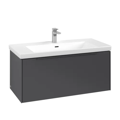 Bild von VILLEROY BOCH Subway 3.0 Waschbeckenunterschrank, 1 Auszug, 973 x 429 x 478 mm, Graphite #C56902VR