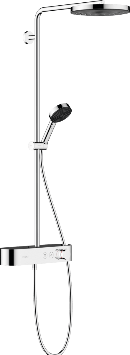 Bild von HANSGROHE Pulsify S Showerpipe 260 1jet mit ShowerTablet Select 400 #24220000 - Chrom