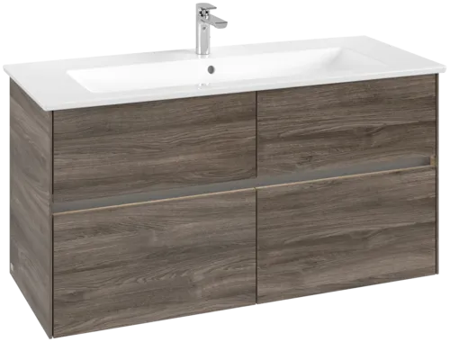 Bild von VILLEROY BOCH Collaro Waschbeckenunterschrank, mit Beleuchtung, 4 Auszüge, 1161 x 610 x 480 mm, Stone Oak #C146B0RK