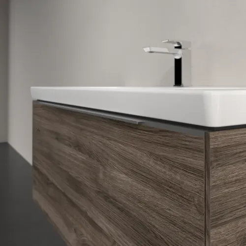 Bild von VILLEROY BOCH Subway 3.0 Waschbeckenunterschrank, 1 Auszug, 973 x 429 x 478 mm, Stone Oak #C56900RK