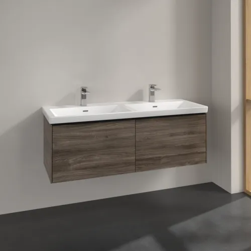 Bild von VILLEROY BOCH Subway 3.0 Waschbeckenunterschrank, 2 Auszüge, 1272 x 429 x 478 mm, Stone Oak #C56701RK