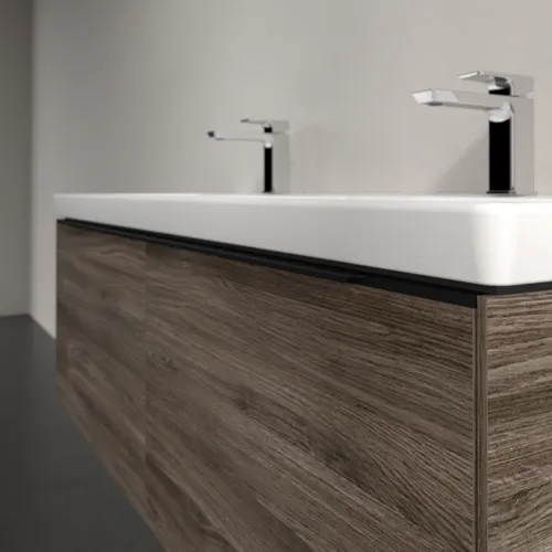 Bild von VILLEROY BOCH Subway 3.0 Waschbeckenunterschrank, 2 Auszüge, 1272 x 429 x 478 mm, Stone Oak #C56701RK