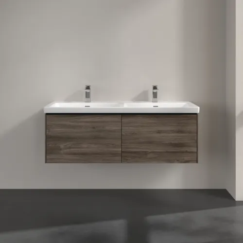 Bild von VILLEROY BOCH Subway 3.0 Waschbeckenunterschrank, 2 Auszüge, 1272 x 429 x 478 mm, Stone Oak #C56701RK