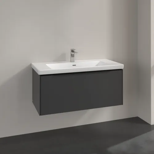 Bild von VILLEROY BOCH Subway 3.0 Waschbeckenunterschrank, 1 Auszug, 973 x 429 x 478 mm, Graphite #C56901VR