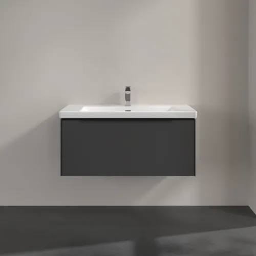 Bild von VILLEROY BOCH Subway 3.0 Waschbeckenunterschrank, 1 Auszug, 973 x 429 x 478 mm, Graphite #C56901VR