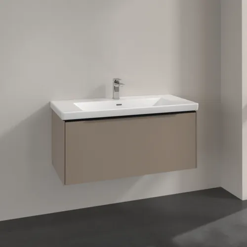 Bild von VILLEROY BOCH Subway 3.0 Waschbeckenunterschrank, 1 Auszug, 973 x 429 x 478 mm, Taupe #C56901VM