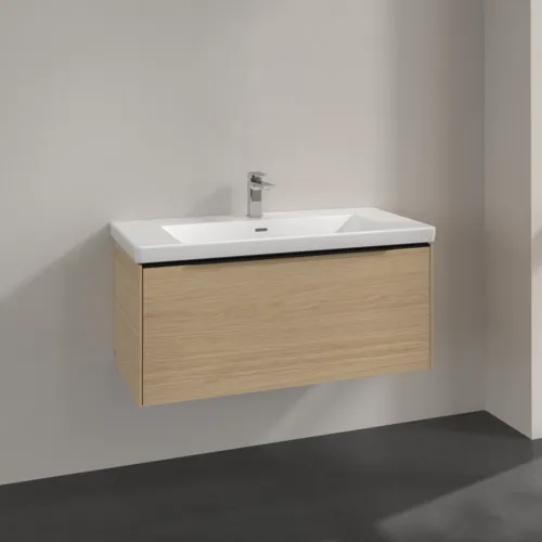 Bild von VILLEROY BOCH Subway 3.0 Waschbeckenunterschrank, 1 Auszug, 973 x 429 x 478 mm, Nordic Oak #C56901VJ