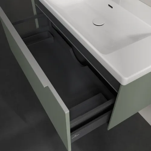 Bild von VILLEROY BOCH Subway 3.0 Waschbeckenunterschrank, mit Beleuchtung, 1 Auszug, 973 x 429 x 478 mm, Soft Green #C569L0AF