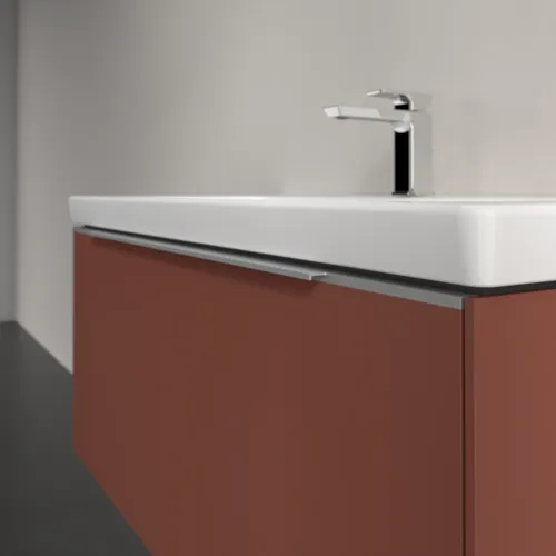 Obrázek VILLEROY BOCH Subway 3.0 Vanity unit, s osvětlením, 1 zásuvka, 973 x 429 x 478 mm, vínově červená #C569L0AH