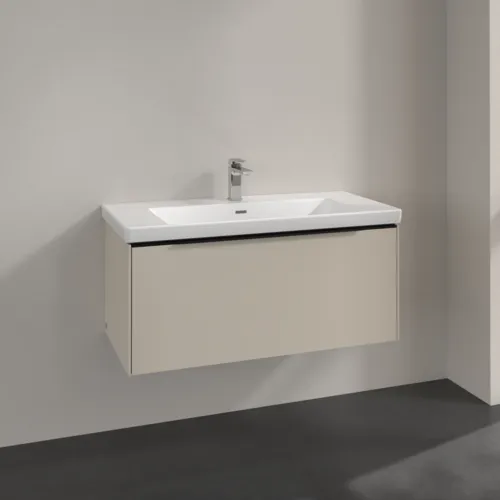 Bild von VILLEROY BOCH Subway 3.0 Waschbeckenunterschrank, 1 Auszug, 973 x 429 x 478 mm, Cashmere Grey #C56901VN