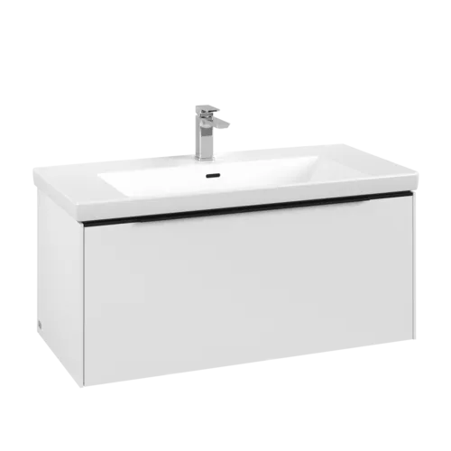 Bild von VILLEROY BOCH Subway 3.0 Waschbeckenunterschrank, 1 Auszug, 973 x 429 x 478 mm, Pure White #C56901VF