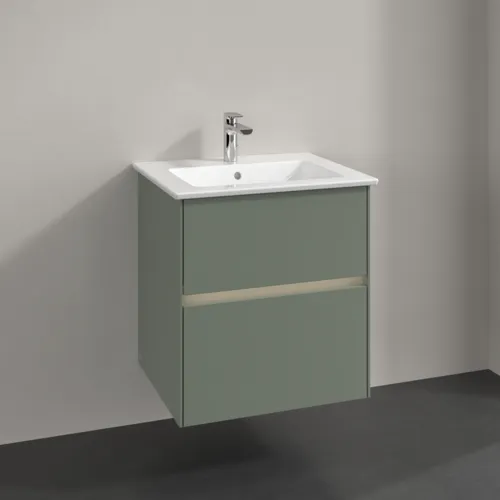 Bild von VILLEROY BOCH Collaro Waschbeckenunterschrank, mit Beleuchtung, 2 Auszüge, 561 x 610 x 480 mm, Soft Green #C142B0AF