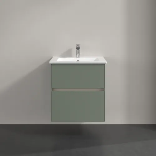 Bild von VILLEROY BOCH Collaro Waschbeckenunterschrank, mit Beleuchtung, 2 Auszüge, 561 x 610 x 480 mm, Soft Green #C142B0AF