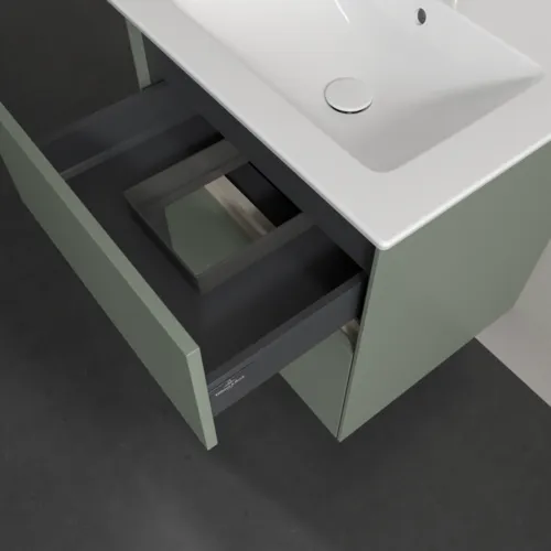 Bild von VILLEROY BOCH Collaro Waschbeckenunterschrank, mit Beleuchtung, 2 Auszüge, 561 x 610 x 480 mm, Soft Green #C142B0AF
