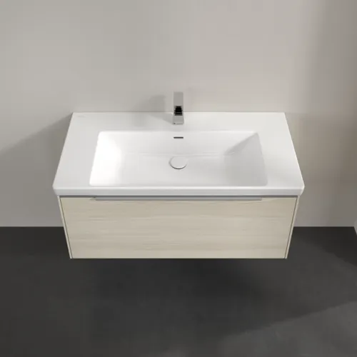 Bild von VILLEROY BOCH Subway 3.0 Waschbeckenunterschrank, mit Beleuchtung, 1 Auszug, 973 x 429 x 478 mm, White Oak #C569L0AA