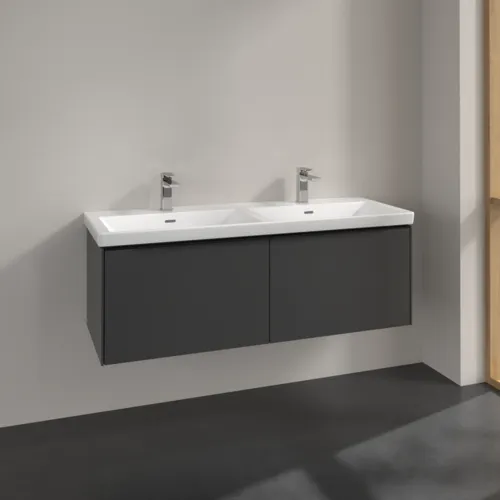 Bild von VILLEROY BOCH Subway 3.0 Waschbeckenunterschrank, 2 Auszüge, 1272 x 429 x 478 mm, Graphite #C56701VR