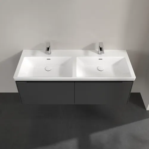 Bild von VILLEROY BOCH Subway 3.0 Waschbeckenunterschrank, 2 Auszüge, 1272 x 429 x 478 mm, Graphite #C56701VR
