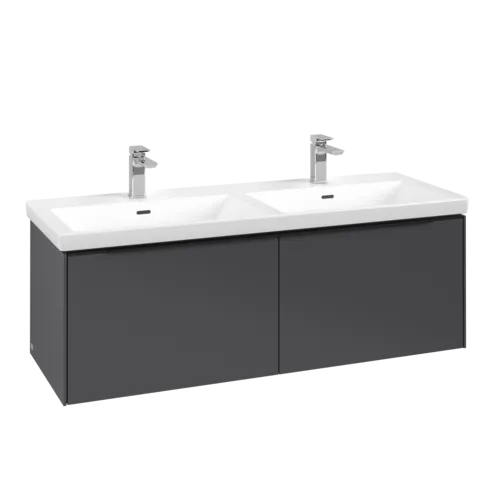 Bild von VILLEROY BOCH Subway 3.0 Waschbeckenunterschrank, 2 Auszüge, 1272 x 429 x 478 mm, Graphite #C56701VR