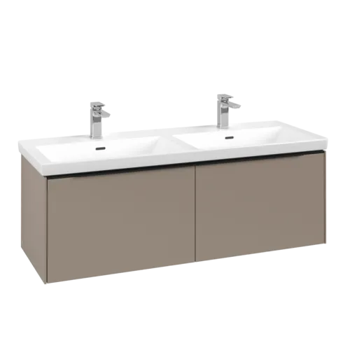Bild von VILLEROY BOCH Subway 3.0 Waschbeckenunterschrank, 2 Auszüge, 1272 x 429 x 478 mm, Taupe #C56701VM