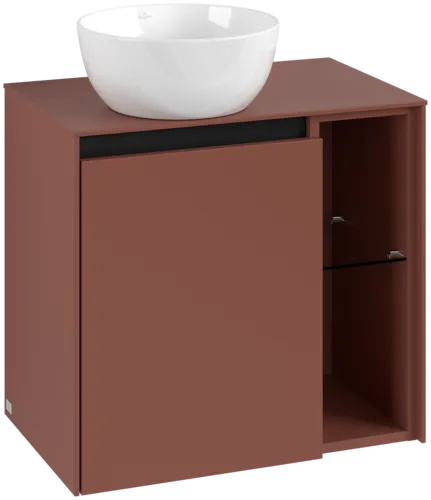 Bild von VILLEROY BOCH Collaro Waschbeckenunterschrank, 1 Tür, 600 x 548 x 380 mm, Wine Red / Wine Red #C15200AH