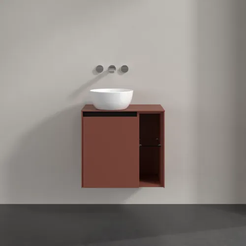 Bild von VILLEROY BOCH Collaro Waschbeckenunterschrank, 1 Tür, 600 x 548 x 380 mm, Wine Red / Wine Red #C15200AH