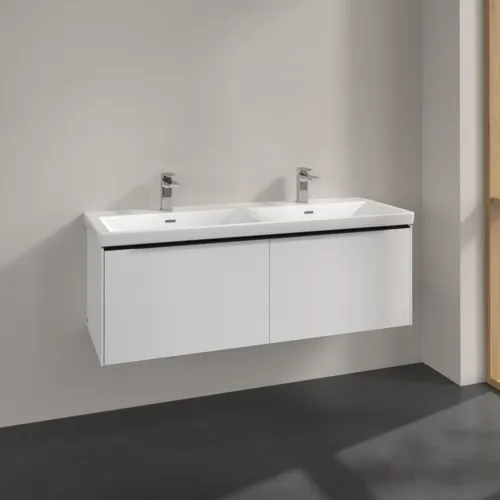 Bild von VILLEROY BOCH Subway 3.0 Waschbeckenunterschrank, 2 Auszüge, 1272 x 429 x 478 mm, Pure White #C56701VF
