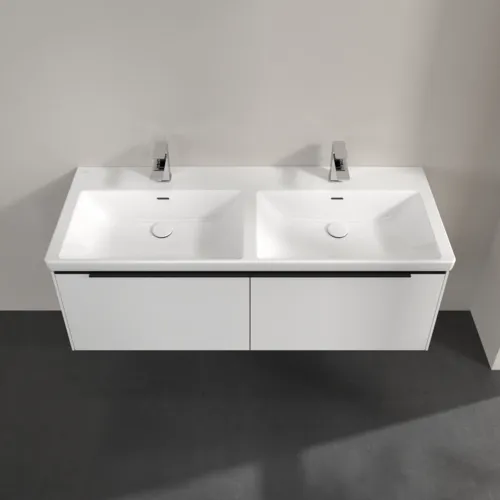 Bild von VILLEROY BOCH Subway 3.0 Waschbeckenunterschrank, 2 Auszüge, 1272 x 429 x 478 mm, Pure White #C56701VF