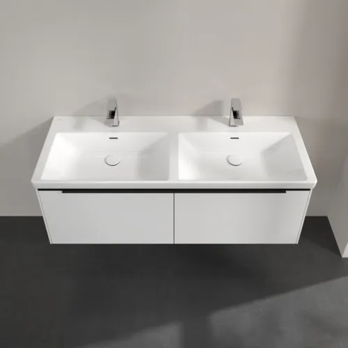 Bild von VILLEROY BOCH Subway 3.0 Waschbeckenunterschrank, 2 Auszüge, 1272 x 429 x 478 mm, Brilliant White #C56701VE