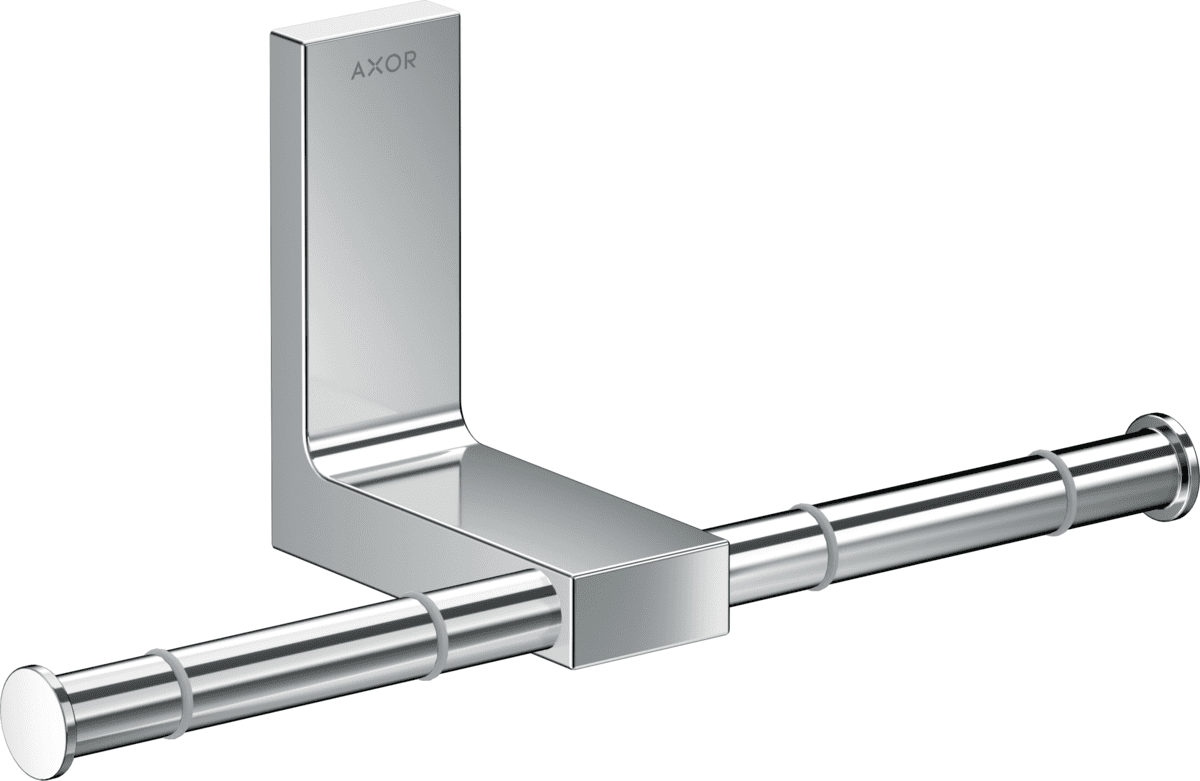 Bild von HANSGROHE AXOR Universal Rectangular Toilettenpapierhalter doppelt #42657000 - Chrom
