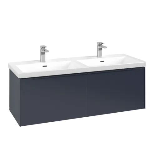 Bild von VILLEROY BOCH Subway 3.0 Waschbeckenunterschrank, 2 Auszüge, 1272 x 429 x 478 mm, Marine Blue #C56702VQ