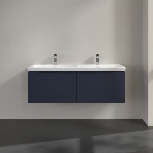 Bild von VILLEROY BOCH Subway 3.0 Waschbeckenunterschrank, 2 Auszüge, 1272 x 429 x 478 mm, Marine Blue #C56702VQ