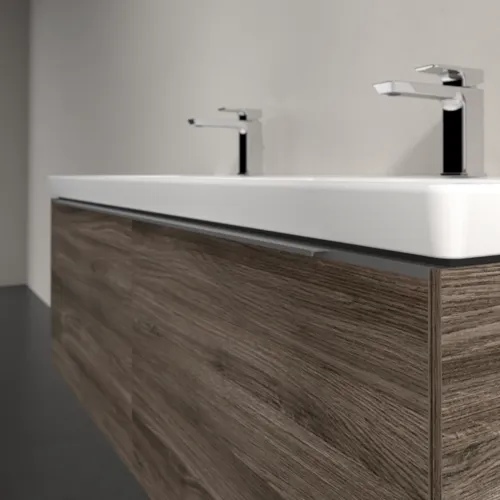 Bild von VILLEROY BOCH Subway 3.0 Waschbeckenunterschrank, 2 Auszüge, 1272 x 429 x 478 mm, Stone Oak #C56700RK