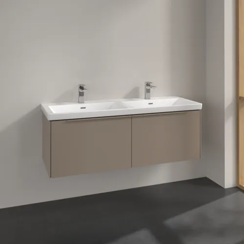 Bild von VILLEROY BOCH Subway 3.0 Waschbeckenunterschrank, 2 Auszüge, 1272 x 429 x 478 mm, Taupe #C56702VM
