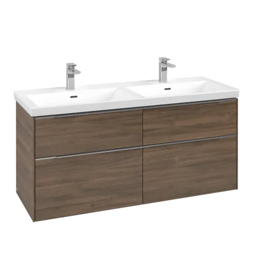Bild von VILLEROY BOCH Subway 3.0 Waschbeckenunterschrank, 4 Auszüge, 1272 x 576 x 478 mm, Arizona Oak #C56800VH