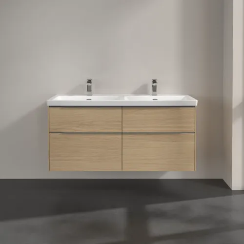Bild von VILLEROY BOCH Subway 3.0 Waschbeckenunterschrank, 4 Auszüge, 1272 x 576 x 478 mm, Nordic Oak #C56800VJ