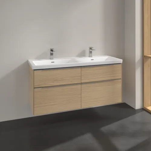 Bild von VILLEROY BOCH Subway 3.0 Waschbeckenunterschrank, 4 Auszüge, 1272 x 576 x 478 mm, Nordic Oak #C56800VJ