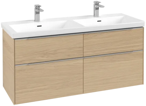Bild von VILLEROY BOCH Subway 3.0 Waschbeckenunterschrank, 4 Auszüge, 1272 x 576 x 478 mm, Nordic Oak #C56800VJ
