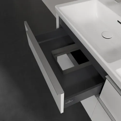 Bild von VILLEROY BOCH Subway 3.0 Waschbeckenunterschrank, 4 Auszüge, 1272 x 576 x 478 mm, Pure White #C56800VF