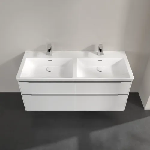 Bild von VILLEROY BOCH Subway 3.0 Waschbeckenunterschrank, 4 Auszüge, 1272 x 576 x 478 mm, Pure White #C56800VF