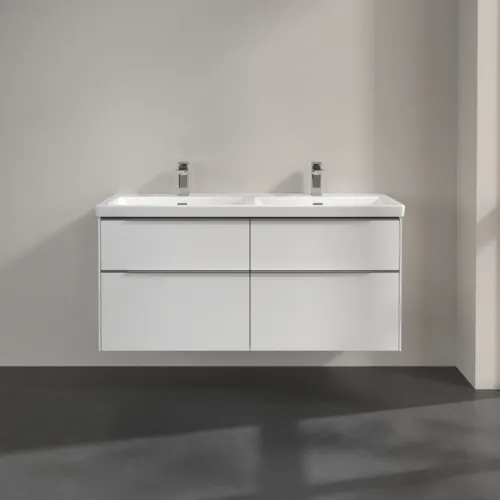 Bild von VILLEROY BOCH Subway 3.0 Waschbeckenunterschrank, 4 Auszüge, 1272 x 576 x 478 mm, Pure White #C56800VF
