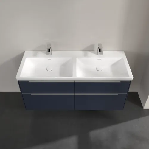 Bild von VILLEROY BOCH Subway 3.0 Waschbeckenunterschrank, 4 Auszüge, 1272 x 576 x 478 mm, Marine Blue #C56800VQ