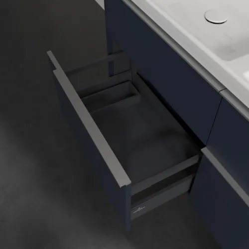 Bild von VILLEROY BOCH Subway 3.0 Waschbeckenunterschrank, 4 Auszüge, 1272 x 576 x 478 mm, Marine Blue #C56800VQ
