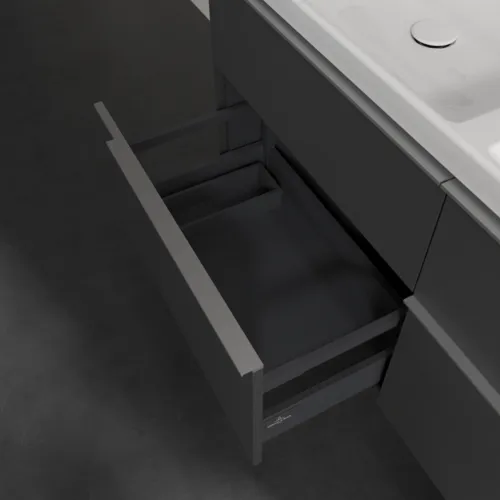 Bild von VILLEROY BOCH Subway 3.0 Waschbeckenunterschrank, 4 Auszüge, 1272 x 576 x 478 mm, Graphite #C56800VR