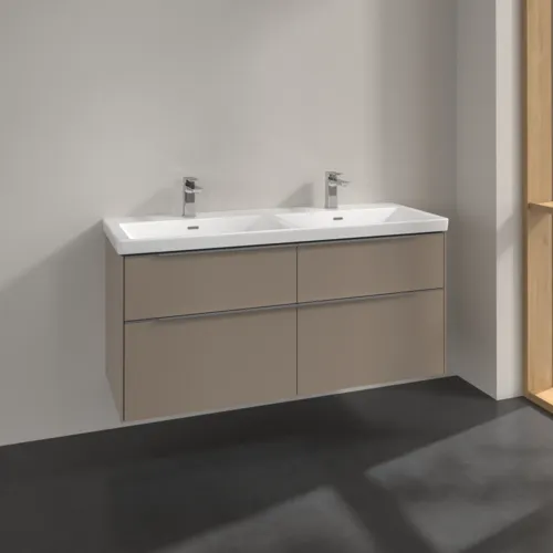 Bild von VILLEROY BOCH Subway 3.0 Waschbeckenunterschrank, 4 Auszüge, 1272 x 576 x 478 mm, Taupe #C56800VM
