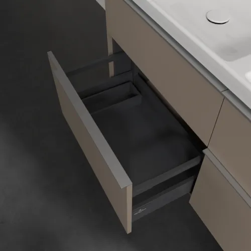 Bild von VILLEROY BOCH Subway 3.0 Waschbeckenunterschrank, 4 Auszüge, 1272 x 576 x 478 mm, Taupe #C56800VM